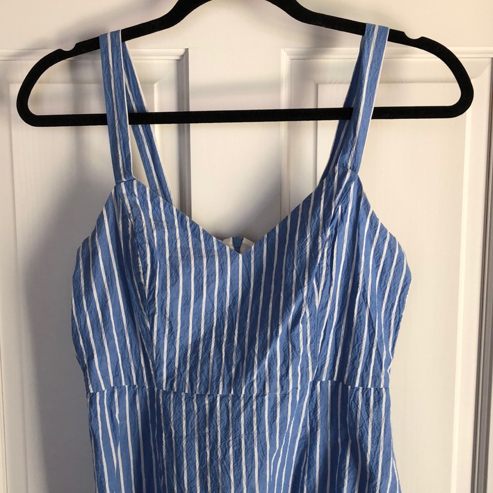 Lush • Blue Pinstriped Dress